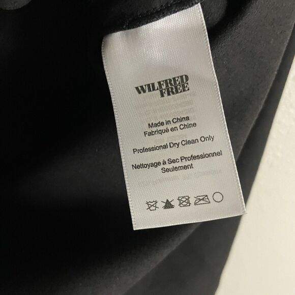 Aritzia Wilfred Free Lis Vegan Suede Pencil Skirt In Black Size US 4 - Picture 5 of 6